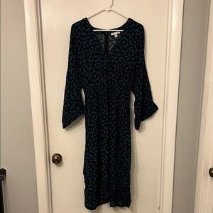 Versatile Blue Patterned Dress